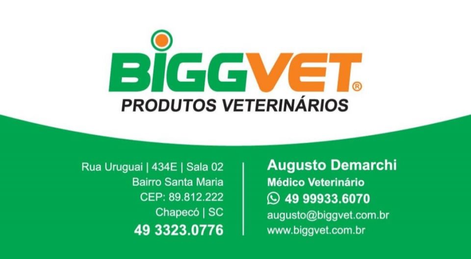 Biggvet Produtos Veterin�rios AUGUSTO DEMARCHI JR Medico Veterin&aacute;rio WhatsApp (49) 9.9933-6070 